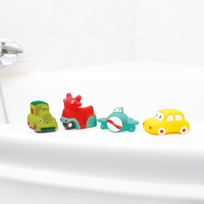 Ludi - 4 Brinquedos de Banho - Veículos
