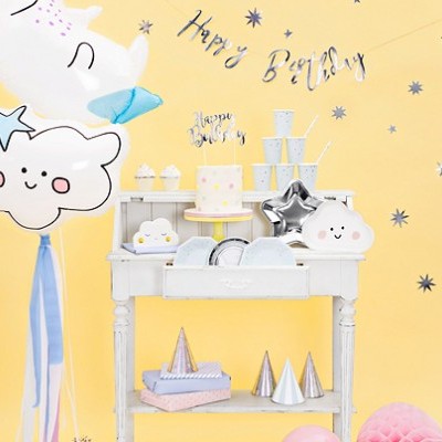 Banner Happy Birthday Prata