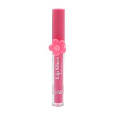 Brilho labial com anel flor