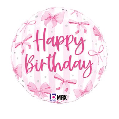 Balão Happy Birthday Laços