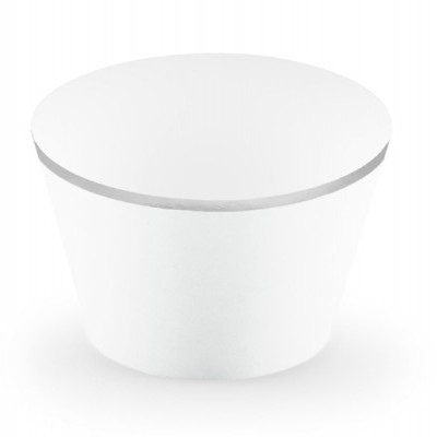 6 wrappers branco e prata