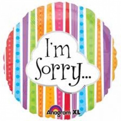 Balão  i´m sorry 45cm