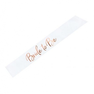 Faixa Bride To Be Rosegold