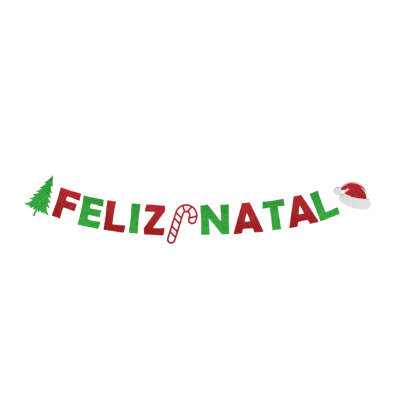 Grinalda 'Feliz Natal'