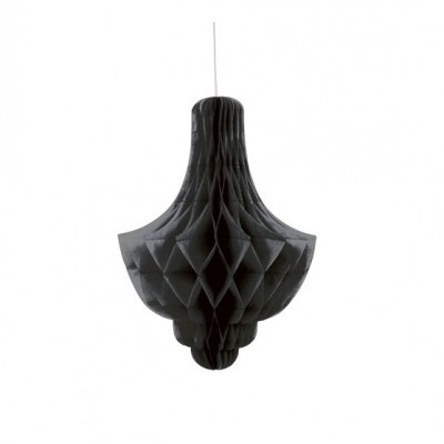 1x Honeycomb de papel Preto