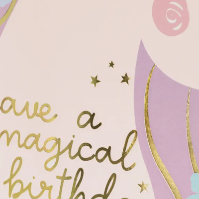 Postal de Aniversário Unicórnio