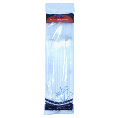 Palitos para Pirulito Transparentes 28cm