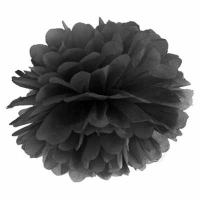 Pompom 40cm Preto