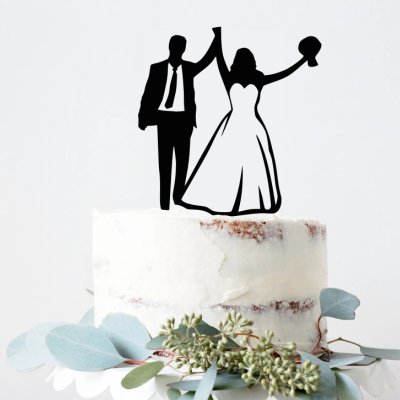 Topo de bolo Casamento