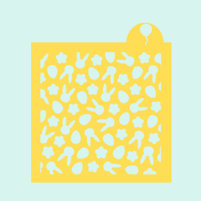 Stencil Páscoa Feliz