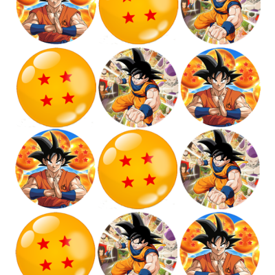 Impressão comestível Bolachas/Cupcakes Dragon Balls Impressão comestível Bolachas/Cupcakes Dragon Balls