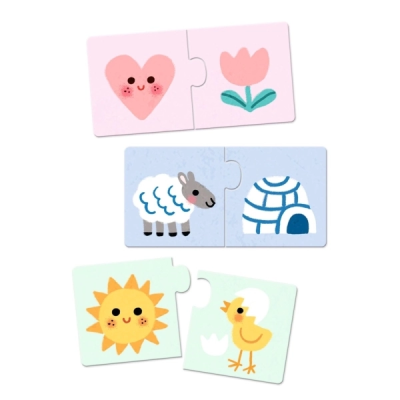 Puzzle Duo - Cores - Djeco