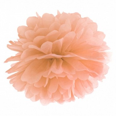 Pompom 40cm Coral