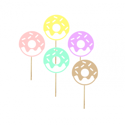 12 Cupcake toppers Donuts