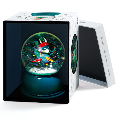 Globo de Neve com Luz Avião