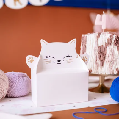 Caixas de bolo decorativas em forma de gato
