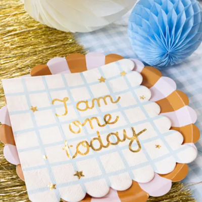 Guardanapos "Im am one today"