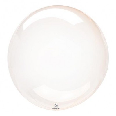 Balão CRYSTAL CLEARZ  laranja 45cm