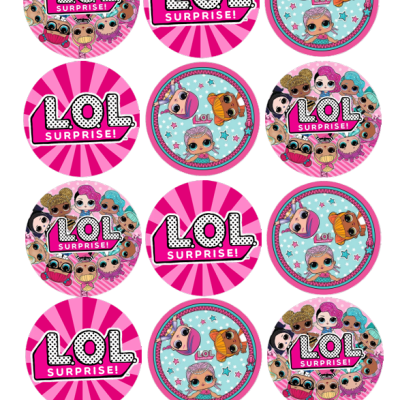 Impressão comestível Bolachas/Cupcakes LOL