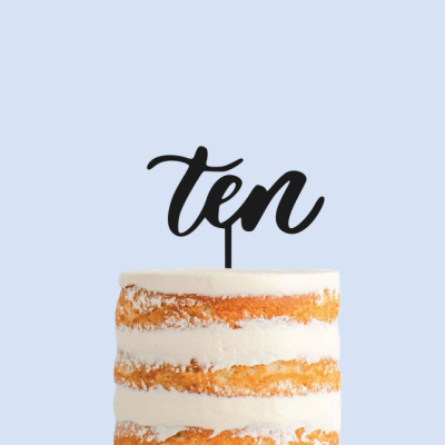 Topo de bolo Número