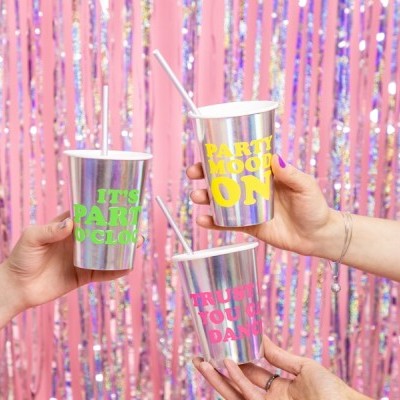 6 copos Iridiscentes frases