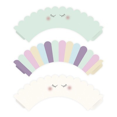 Cupcake wrapper - Unicorn x6