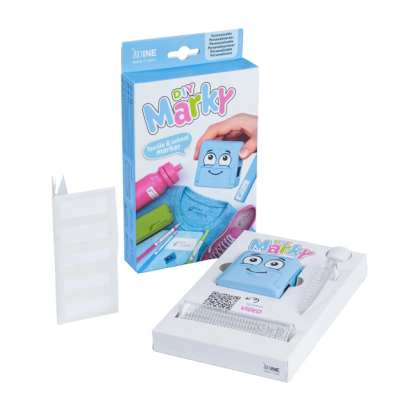 Kit recarga carimbo têxtil MARKY 3 EM 1 azul