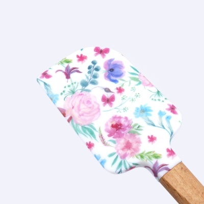 Espátula de Borracha Floral