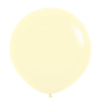 Balão latex pastel mate amarillo 60cm