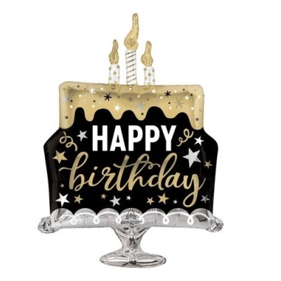 Balão Happy Birthday Forma bolo