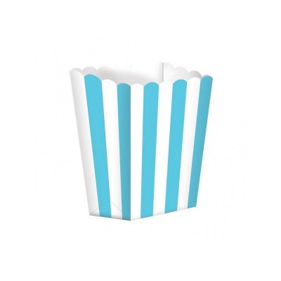 Caixas de pipocas azul bebé