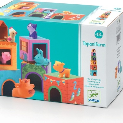 Pirâmide blocos com animais Topanifarm