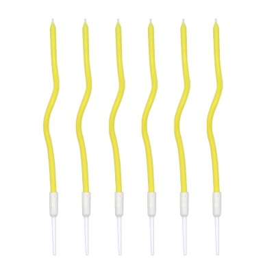 Velas Torcidas Amarelo