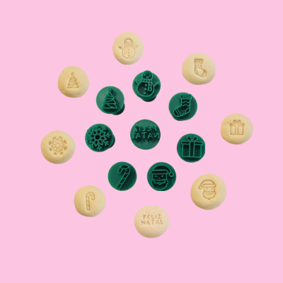Kit Carimbos Brigadeiro- Natal