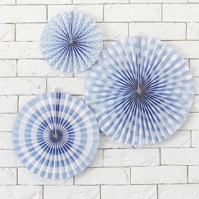 Rosetas mix azul claro x3