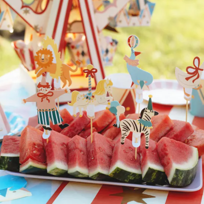 Toppers de cupcake de circo