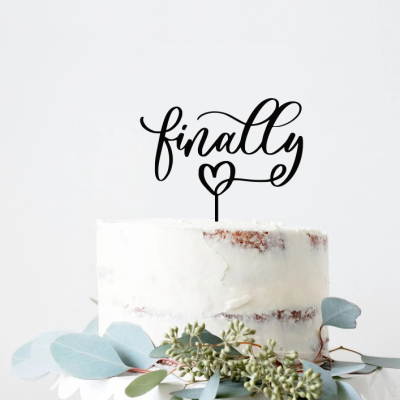 Topo de bolo Finally