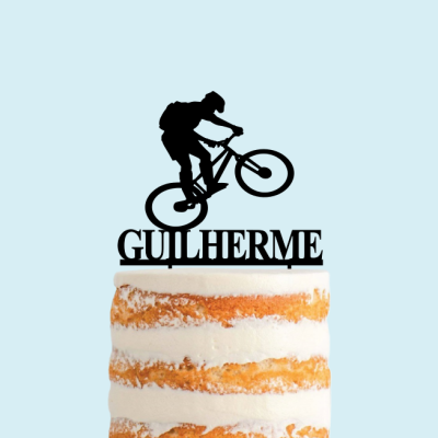 Topo de bolo Bicicleta