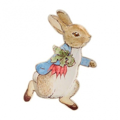 12 Pratos forma Peter Rabbit