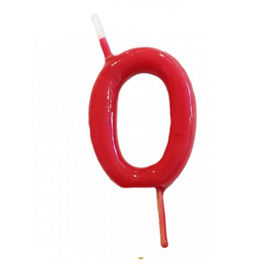 Vela Nº Vermelho -6cm