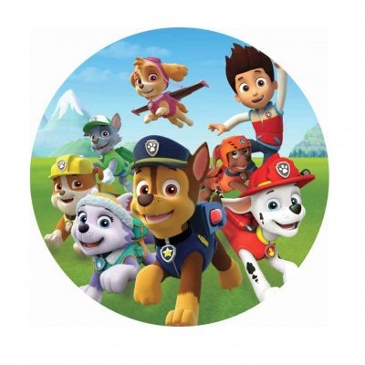 Impressão comestível Patrulha Pata