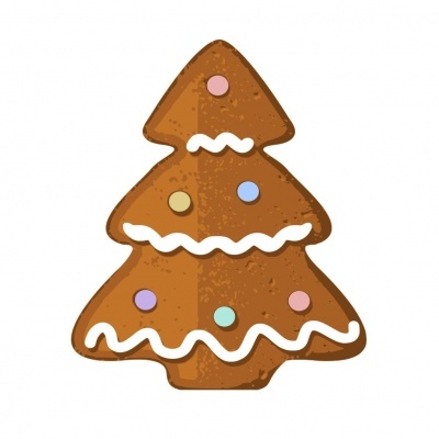 Postal Natal Arvore de Natal Recortado