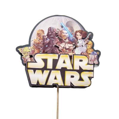 Topo de bolo 3D Star Wars
