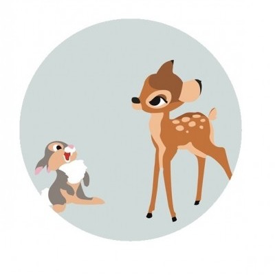 Impressão comestível redonda Bambi