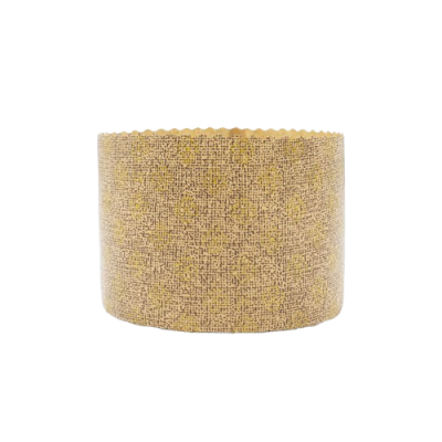 Coroa de pão tipo Colomba com padrão amarelado