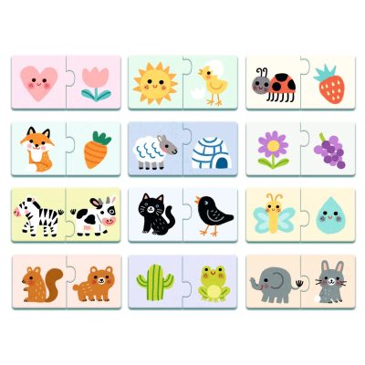 Puzzle Duo - Cores - Djeco