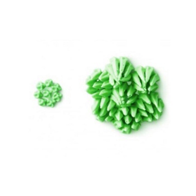 Conjunto de bicos de pasteleiro verdes em plástico