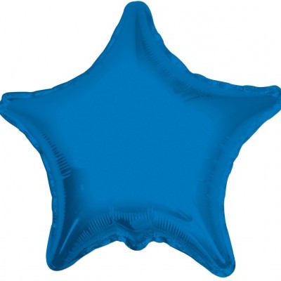 Balão Estrela Azul cobalto 46cm