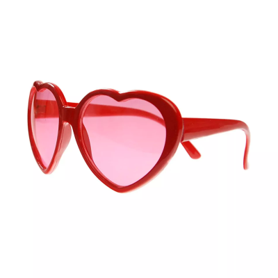 Óculos Coração vermelho