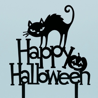 Topo de Bolo - Happy Halloween
